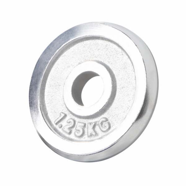 Gorilla Sports pochrómovaný činkový kotúč 0,5kg - 30 kg/ 31mm Gorilla Sports pochrómovaný činkový kotúč 0,5kg - 30 kg/ 31mm