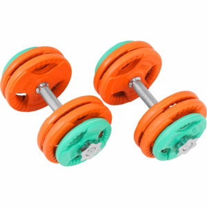 Gorilla Sports Činkový set pogumovaný grip 30 KG (závit) 