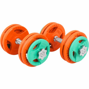 Gorilla Sports Činkový set pogumovaný grip 30 KG (závit) 