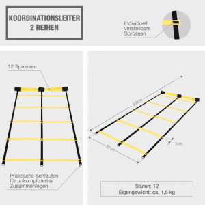 Gorilla Sports agility rebrík Stupeň 2 