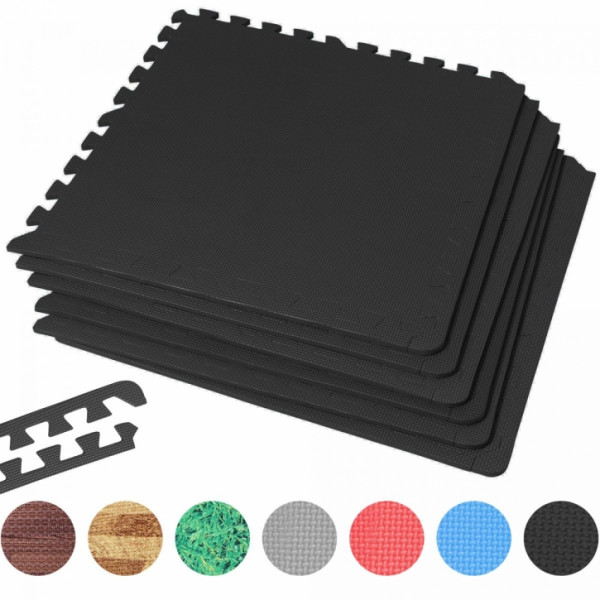 Gorilla Sports Puzzle ochranná podložka 6 ks + 12 zakončení, 2,16 m² Gorilla Sports Puzzle ochranná podložka 6 ks + 12 zakončení, 2,16 m²