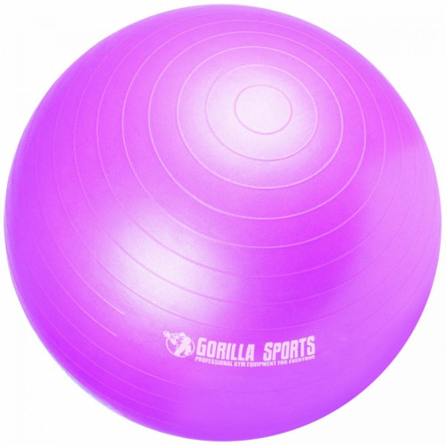 Gorilla Sports Gymnasticka lopta 55 cm fialová 