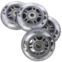 Kolieska na korčule PU 80x24, číre (4KS) + ložiská ABEC 7 (8KS) zostava NILS EXTREME Kolieska na korčule PU 80x24, číre (4KS) + ložiská ABEC 7 (8KS) zostava NILS EXTREME