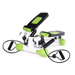 S 3033 Twist stepper s úchopmi HMS, bielo-zelený  S 3033 Twist stepper s úchopmi HMS, bielo-zelený