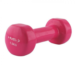 Liatinová činka jednoručka pokrytá vinylom HMS, 1,5 kg Liatinová činka jednoručka pokrytá vinylom HMS, 1,5 kg