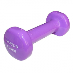 Liatinová činka jednoručka pokrytá vinylom HMS, 0,75 kg Liatinová činka jednoručka pokrytá vinylom HMS, 0,75 kg