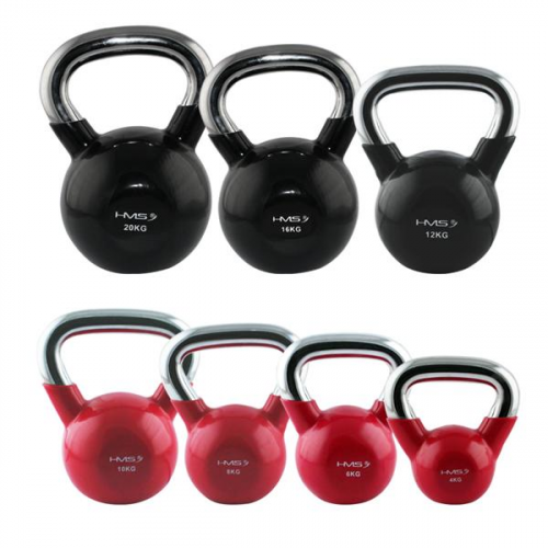 HMS Kettlebell 20kg s chrómovaným úchopom 