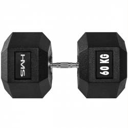 HMS Hexagonální činka jednoručka 60 kg HMS Hexagonální činka jednoručka 60 kg