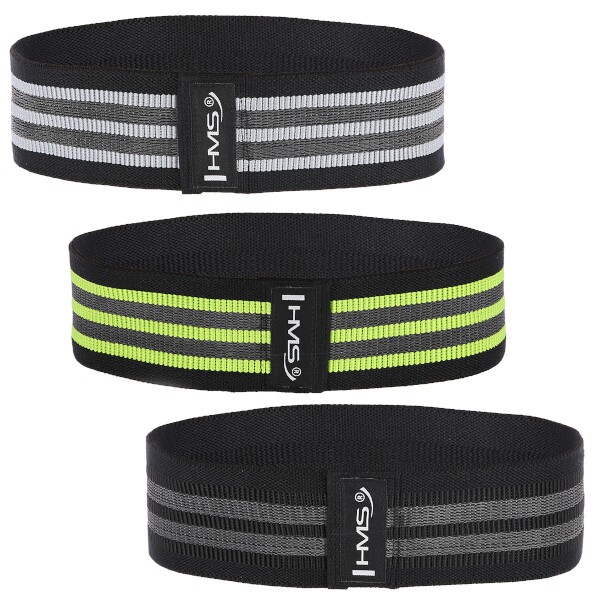Odporové gumy Hip band - sada HMS HB20 3v1 Odporové gumy Hip band - sada HMS HB20 3v1