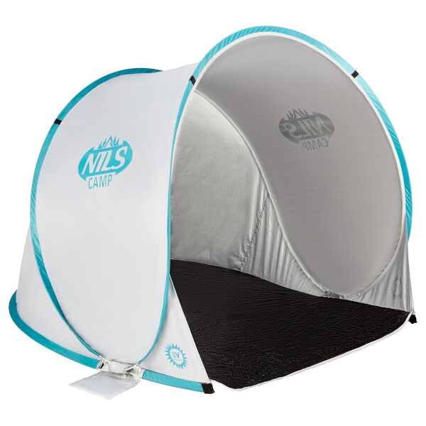 Samorozkladací plážový stan NILS Camp NC3173, šedo-tyrkysový Samorozkladací plážový stan NILS Camp NC3173, šedo-tyrkysový