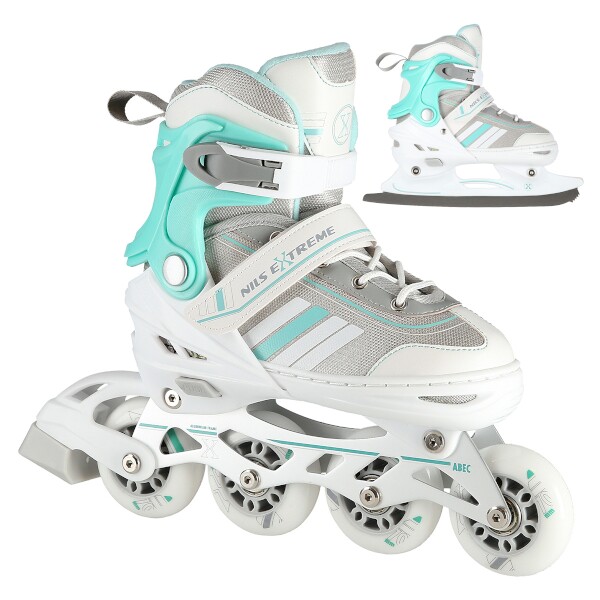 Korčule NILS Extreme NH18191 2v1 bielo-modré Korčule NILS Extreme NH18191 2v1 bielo-modré