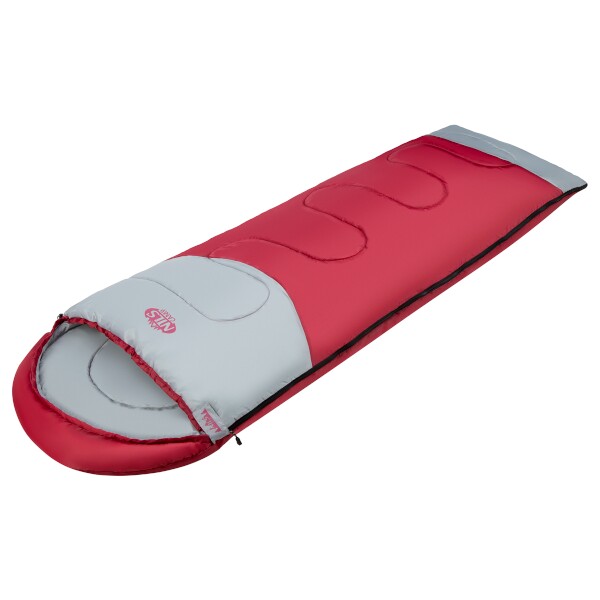 HMS Predľžený spacák NILS Camp NC2008, bordovo-šedý 