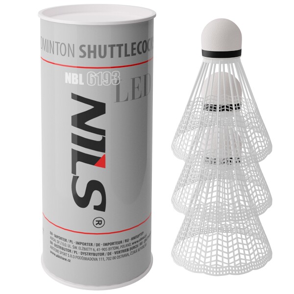 Bedmintonové košíky NILS NBL6193 s LED 3 ks Bedmintonové košíky NILS NBL6193 s LED 3 ks