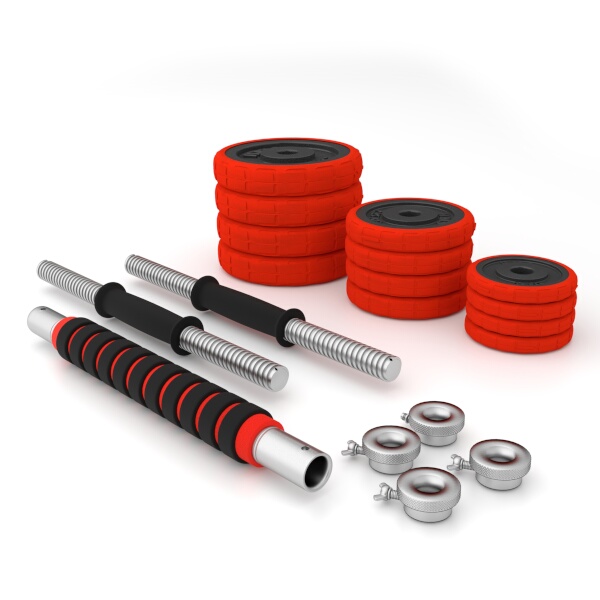 HMS Litinový činkový set SGGX20 20 kg HMS Litinový činkový set SGGX20 20 kg