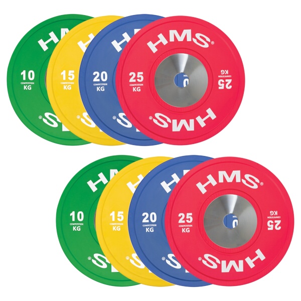 Závodné olympijske kotúče - sada HMS TBR08 PRO  Závodné olympijske kotúče - sada HMS TBR08 PRO