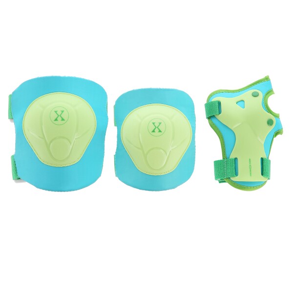 H704 Chrániče - sada NILS EXTREME, zeleno-modrá, veľ. M