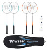 Súprava rakiet na bedminton WISH Steeltec 416K, zeleno/modrá Súprava rakiet na bedminton WISH Steeltec 416K, zeleno/modrá
