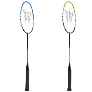 Súprava rakiet na bedminton WISH Steeltec 416K, zeleno/modrá 