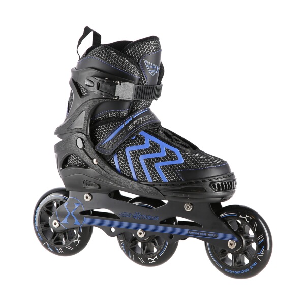 NA19318 Detské kolieskové korčule NILS EXTREME, čierno-modré, veľ. L(39-42)