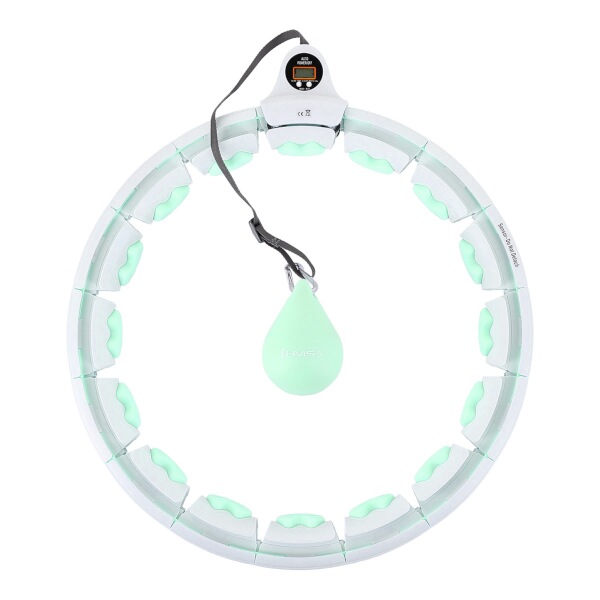 Masážna hula hop HMS HHW06 so závažím a počítadlom zelená Masážna hula hop HMS HHW06 so závažím a počítadlom zelená
