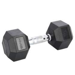 Čierna hexagonálna činka jednoručka HMS 10 kg Čierna hexagonálna činka jednoručka HMS 10 kg