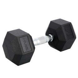 Čierna hexagonálna činka jednoručka HMS 14 kg Čierna hexagonálna činka jednoručka HMS 14 kg