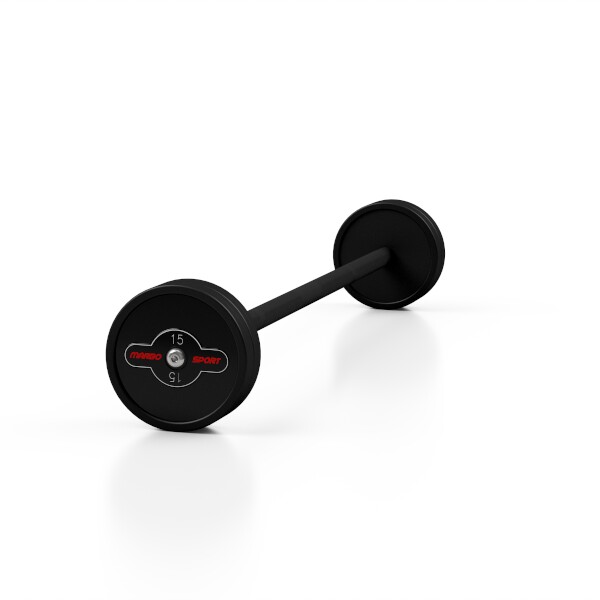 Rovná, obojručná činka MARBO MW-SG-15, 15 kg, čierna Rovná, obojručná činka MARBO MW-SG-15, 15 kg, čierna