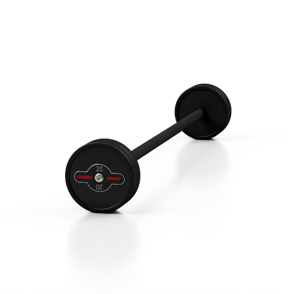 Rovná, obojručná činka MARBO MW-SG-20, 20 kg, čierna Rovná, obojručná činka MARBO MW-SG-20, 20 kg, čierna