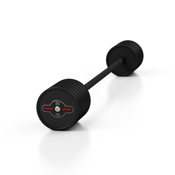 Rovná, obojručná činka MARBO MW-SG-50, 50 kg, čierna