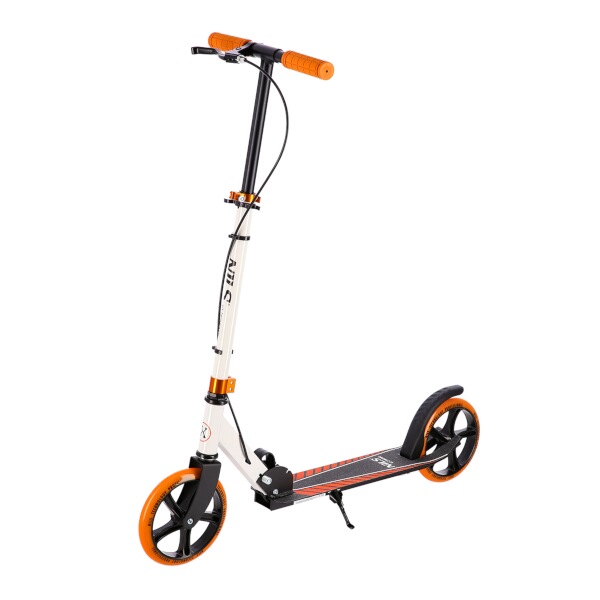 Skladacia kolobežka pre deti a dospelých NILS Extreme HM0107, bielo-oranžová  Skladacia kolobežka pre deti a dospelých NILS Extreme HM0107, bielo-oranžová