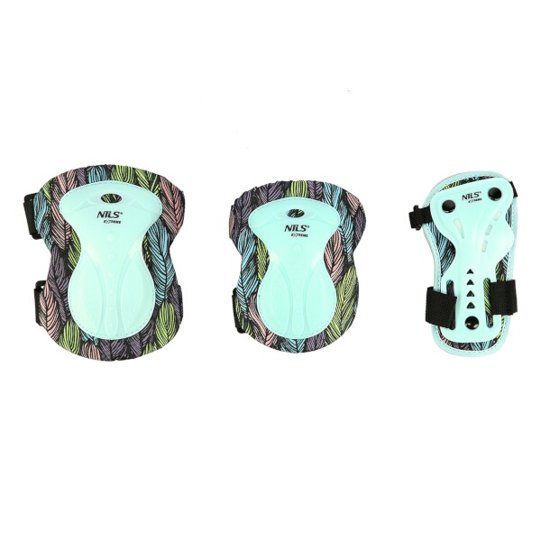 H727 Chrániče - sada NILS EXTREME, mentolové, veľ. L
