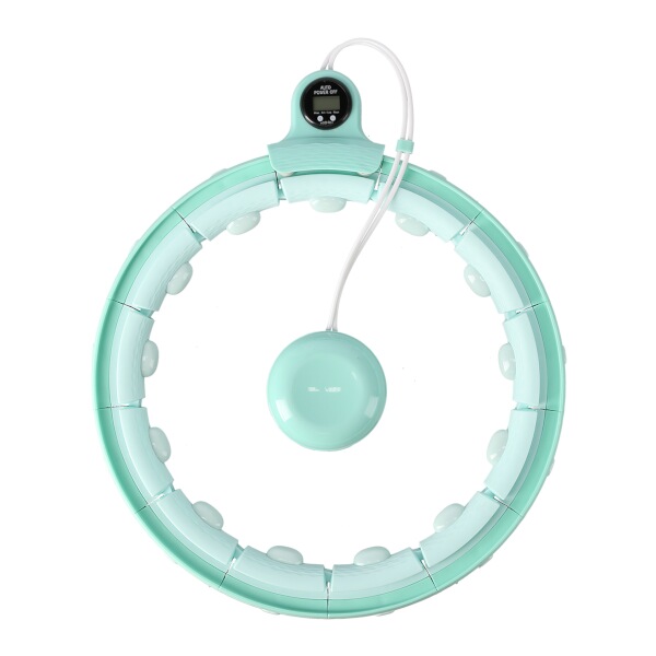 Masážna hula hoop so závažím a počítadlom Home FH02, zelená Masážna hula hoop so závažím a počítadlom Home FH02, zelená