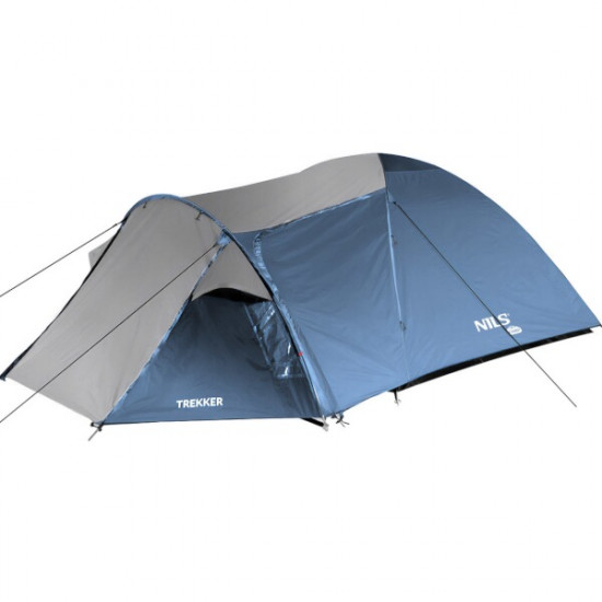 Turistický stan NILS Camp NC6012 Trekker modro-šedý 