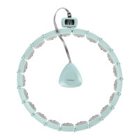 Masážna hula hoop so závažím a počítadlom HMS HHM14, zelená Masážna hula hoop so závažím a počítadlom HMS HHM14, zelená