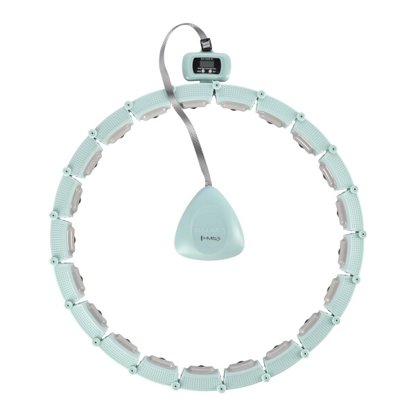 Masážna hula hoop so závažím a počítadlom HMS HHM14, zelená Masážna hula hoop so závažím a počítadlom HMS HHM14, zelená