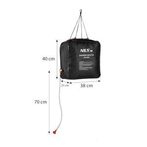Kempingová solárna sprcha NILS Camp NC1713, 40L 