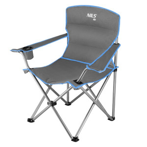 Skladacia stolička NILS Camp NC3079 sivá-modrá 
