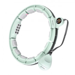 HMS Masážna hula hoop HHM13 so závažím, magnetmi a počítadlom zelená HMS Masážna hula hoop HHM13 so závažím, magnetmi a počítadlom zelená