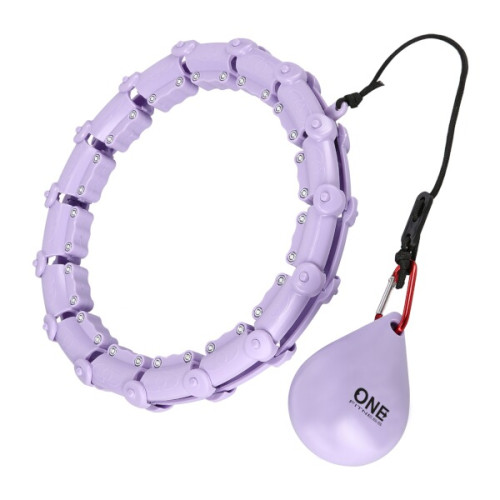HMS Masážna hula hoop ONE Fitness OHA02 so závažím, fialová HMS Masážna hula hoop ONE Fitness OHA02 so závažím, fialová