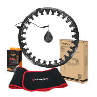 HMS Masážna hula hoop HHW12 PLUS Size so závažím a zoštíhlujúcim pásom BR163, čierna HMS Masážna hula hoop HHW12 PLUS Size so závažím a zoštíhlujúcim pásom BR163, čierna