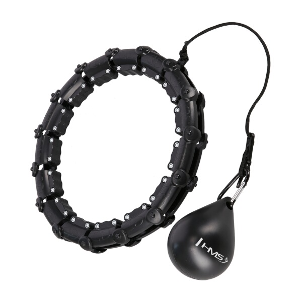 HMS Masážna hula hoop HHW02 so závažím čierna HMS Masážna hula hoop HHW02 so závažím čierna
