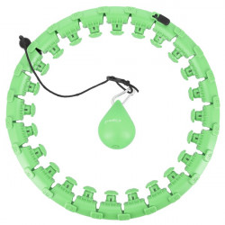 HMS Masážna hula hoop HHW12 plus size so závažím, zelená HMS Masážna hula hoop HHW12 plus size so závažím, zelená