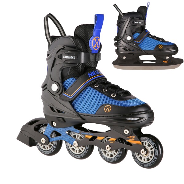 NH18188A Korčule 2V1 NILS EXTREME, čierno-oranžové, veľ.L 39-43