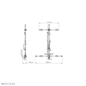 HMS Skladacia Power Rack MARBO MS-U114 2.0 na stenu 