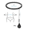 HMS Masážna hula hoop HHW11 PLUS SIZE so závažím, čierna 