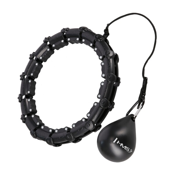 HMS Masážna hula hoop HHW11 PLUS SIZE so závažím, čierna HMS Masážna hula hoop HHW11 PLUS SIZE so závažím, čierna