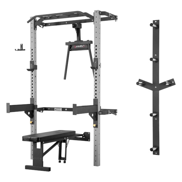 HMS Multifunkčný posilňovací stojan Power Rack KLT21, sivý  HMS Multifunkčný posilňovací stojan Power Rack KLT21, sivý