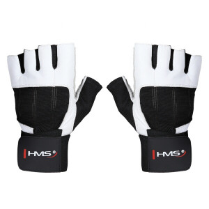 RST04 Biele VEL.XL Fitness rukavice HMS XL XL 