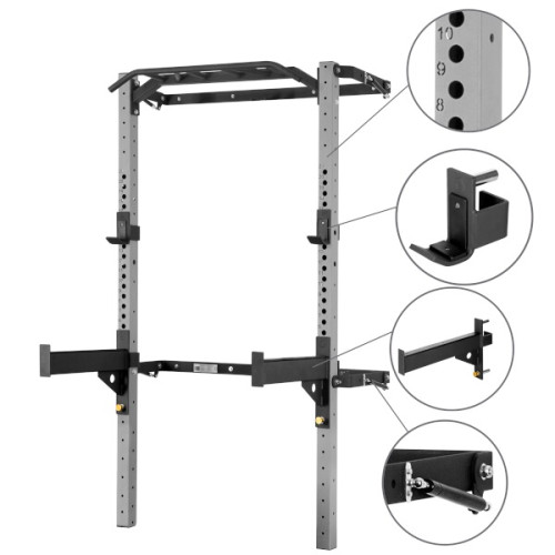 HMS Skladacia posilňovacia klietka - Power Rack KLT23 sivá HMS Skladacia posilňovacia klietka - Power Rack KLT23 sivá