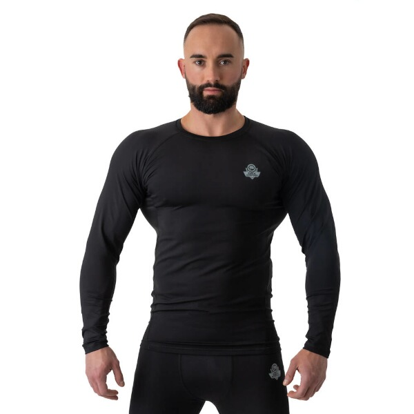 HMS Pánske tričko na cvičenie DBX BUSHIDO Rashguard RSL, čierne, veľ. XXL